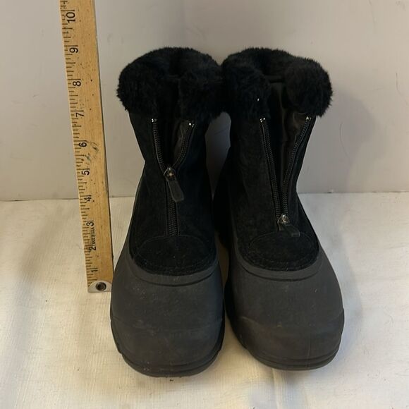 Sorel bear black lined zipper ankle boots 6.5 - Picture 11 of 11